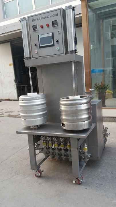 Automatic Keg Washer With Two Washing Heads factory
